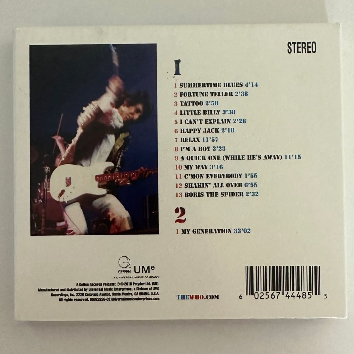 The Who Live at fillmore 1968  未開封3LP The Who – Live At The Fillmore East 1968 | Releases | Discogs