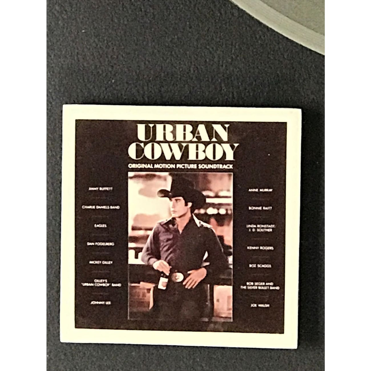 Urban Cowboy Soundtrack RIAA Platinum LP Award presented to Jimmy Buffett -  RARE