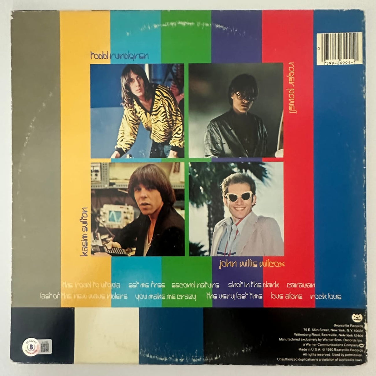 musicgoldmine.com - Utopia Album signed by Todd Rundgren w/BAS COA