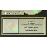 Vanessa Williams The Sweetest Days RIAA Platinum Album Award - Record Award