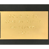 Whitesnake Come An’ Get It 1981 Polydor Japan Label Award - Record Award