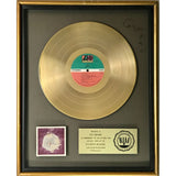 Yes Fragile RIAA Gold Album Award signed by Jon Anderson Record Award
