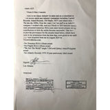 Yes Fragile RIAA Gold Album Award signed by Jon Anderson Record Award