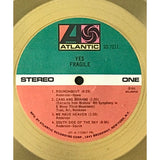 Yes Fragile RIAA Gold Album Award signed by Jon Anderson Record Award
