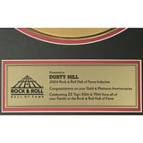 ZZ Top Dusty Hill presented 2004 Rock and Roll Hall of Fame Award - RARE - Record Award