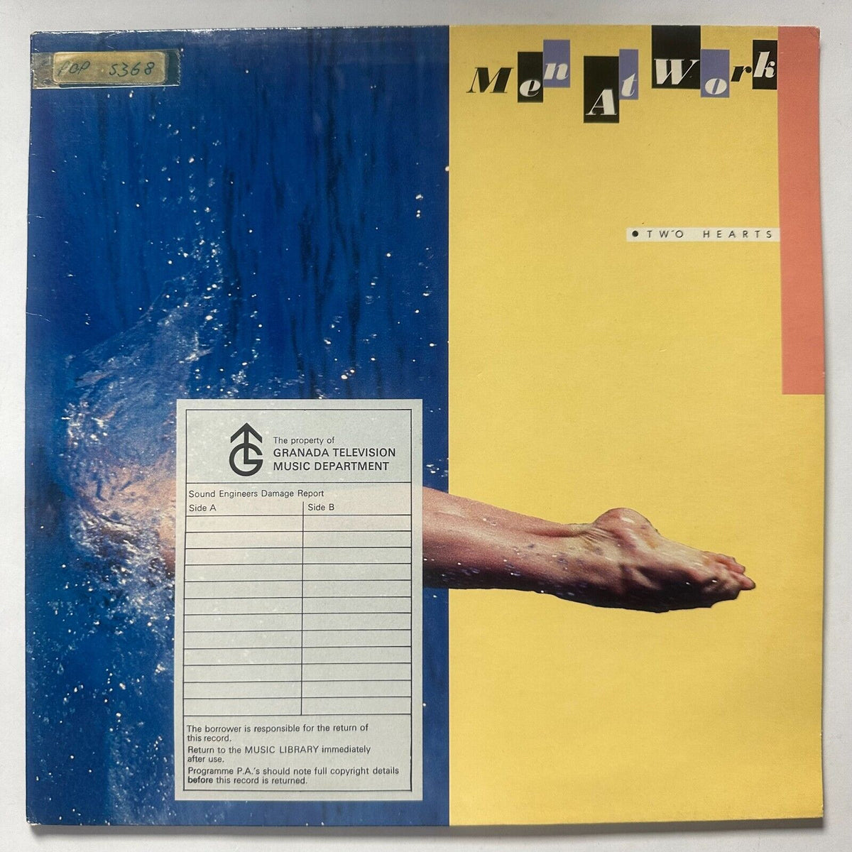 Men At Work Two Hearts Vinyl LP UK 1985 – MusicGoldmine.com