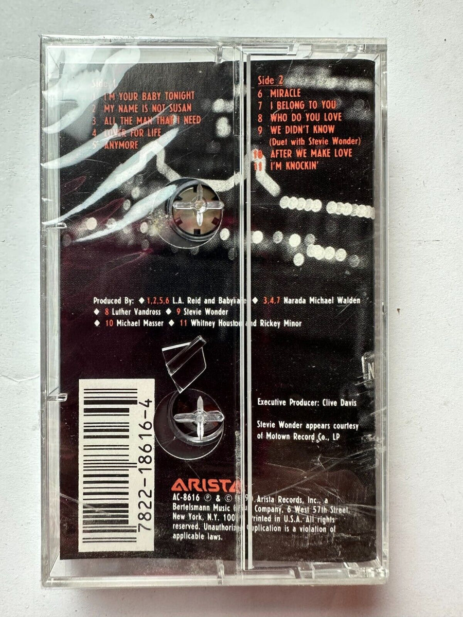 Whitney Houston I'm Your Baby Tonight Sealed Cassette 1990