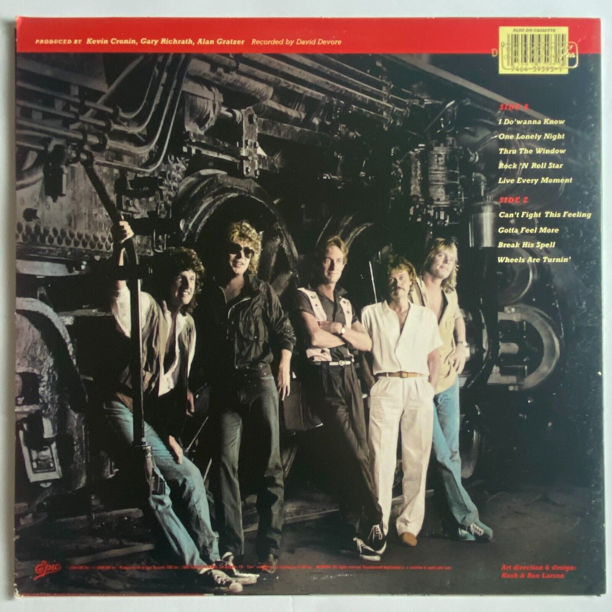 REO Speedwagon Vinyl LP Wheels Are Turnin' 1984 Promo