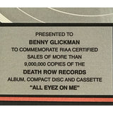 2Pac All Eyez On Me RIAA 9x Multi-Platinum Album Award - RARE - Record Award