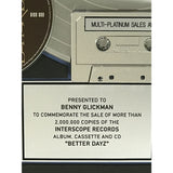 2Pac Better Dayz RIAA 2x Multi-Platinum Album Award - RARE - Record Award