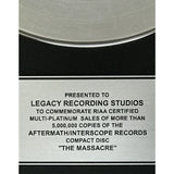 50 Cent The Massacre RIAA 5x Platinum Award - Record Award