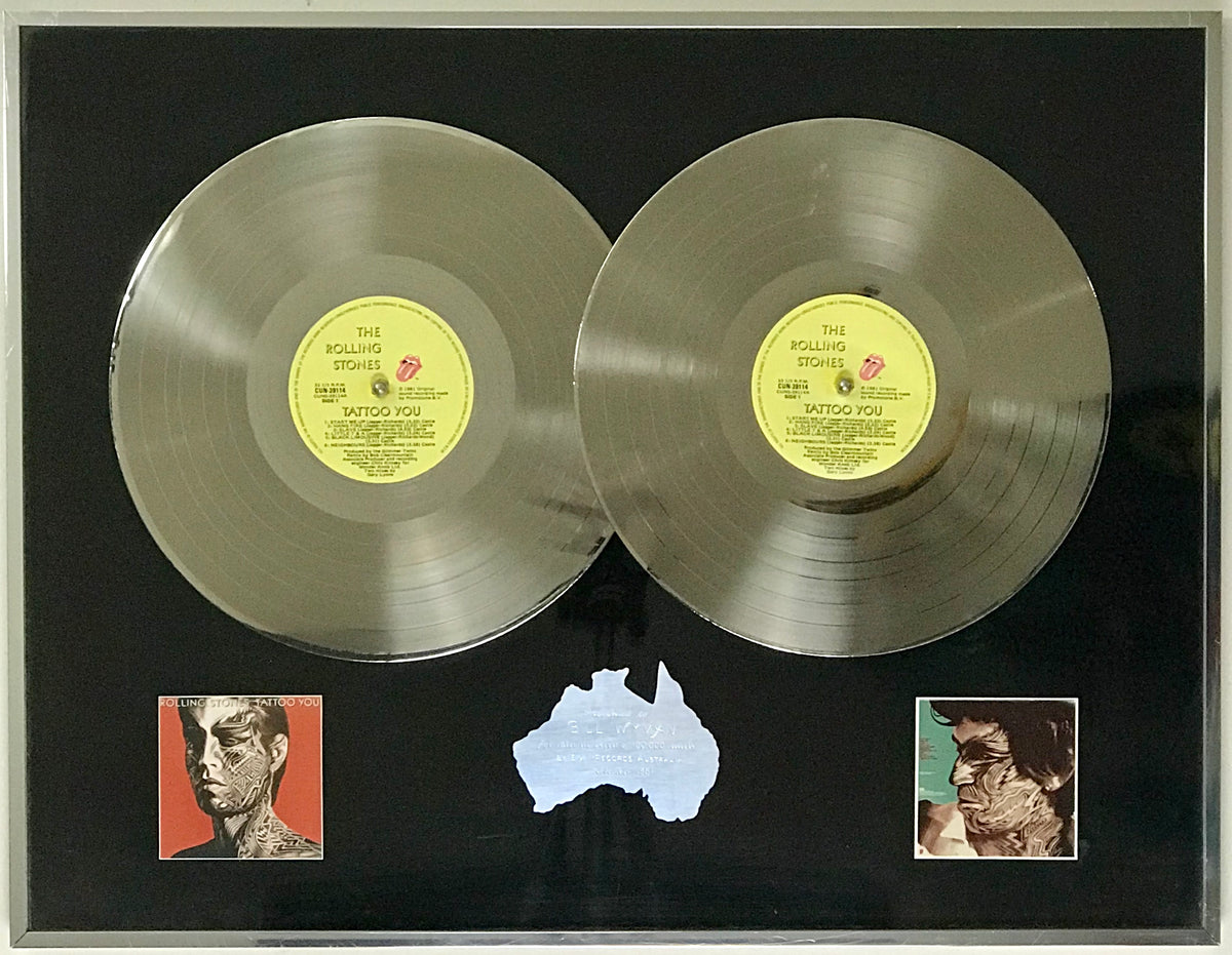 Rolling Stones Tattoo You 1981 Australian Label Platinum