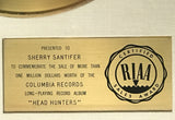 Herbie Hancock Head Hunters RIAA Gold LP Award - RARE