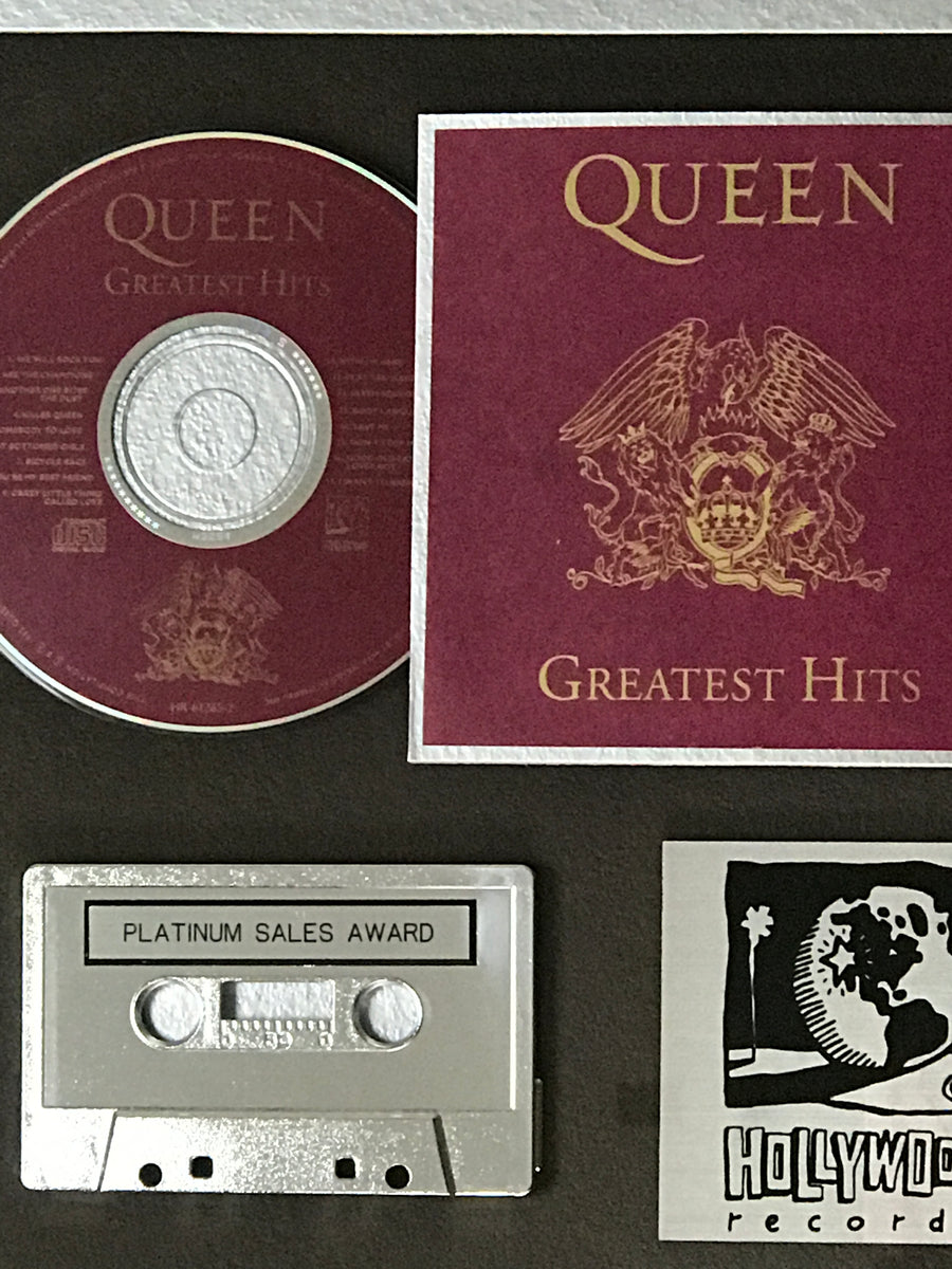 Queen Greatest Hits double RIAA Multi-Platinum Award –