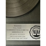 AC/DC Dirty Deeds RIAA Platinum LP Award presented to drummer Phil Rudd - RARE