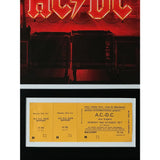 AC/DC Genuine 1977 Ticket Collage - Music Memorabilia