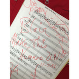 Aerosmith Signed Hole In My Soul Lyrics & Vest Collage - Music Memorabilia Collage