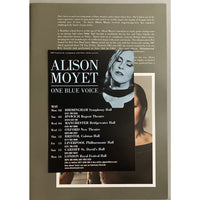 Alison Moyet 2005 One Blue Voice Tour Program and Handbill - Music Memorabilia