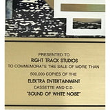 Anthrax Sound of White Noise RIAA Gold Album Award - Record Award