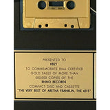 Aretha Franklin Very Best 60s Collection RIAA Gold Album Award