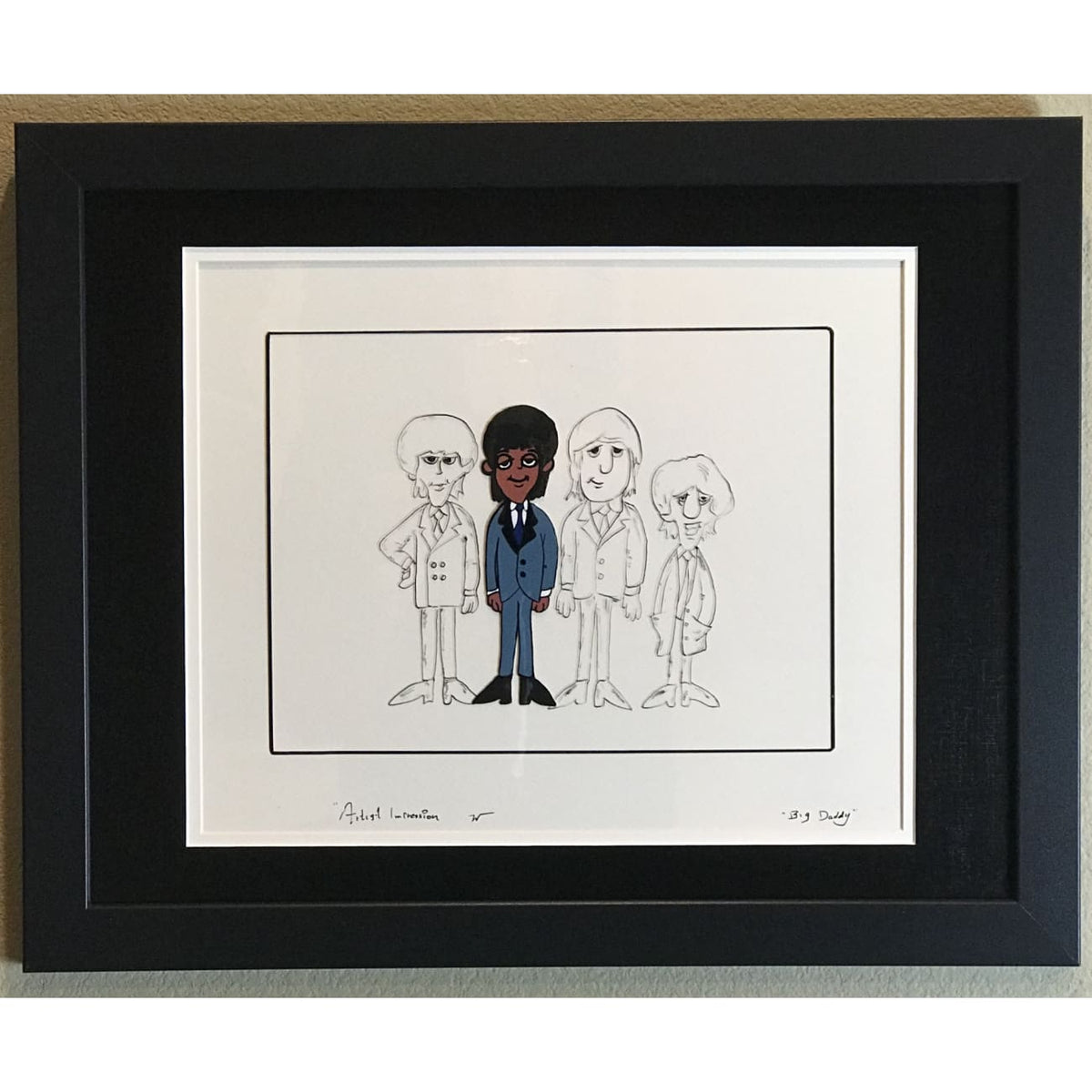 Beatles 1965-69 Cartoon Series Animation Cel