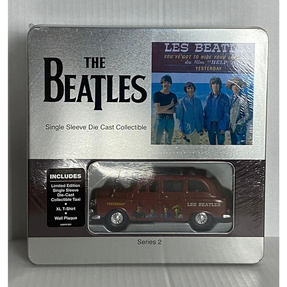 Beatles Single Sleeve Taxi w/ T-Shirt Plaque - You've Got to Hide Your Love  Away NIB
