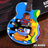 Beatles Yellow Submarine Mini Guitar Replica - Miniatures