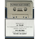 Belinda Carlisle Heaven On Earth RIAA Platinum Album Award