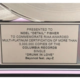 Beyoncé ft. Jay-Z Drunk In Love 3x Multi-Platinum Single Award - Record Award