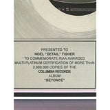 Beyoncé self-titled 2x Multi-Platinum Album Award - Record Award