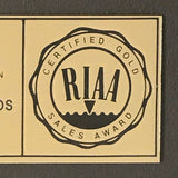 Big Country The Crossing RIAA Gold Album Award