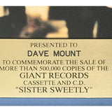 Big Head Todd and the Monsters Sister Sweetly RIAA Gold Album Award - Record Award