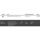 Billy Joel Complete Hits Collection: 1973-1997 RIAA Platinum Album Award signed by Joel - RARE