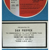Billy Ray Cyrus Some Gave All RIAA 4x Multi-Platinum Album Award - Record Award