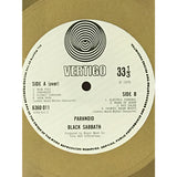 Black Sabbath Paranoid UK Label Gold Award presented to and signed by Tony Iommi - RARE