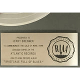 Blues Brothers Briefcase Full Of Blues RIAA Platinum LP Award - Record Award
