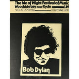 Bob Dylan 1969 Isle Of Wight Pop Festival Original Large Poster - RARE - Music Memorabilia
