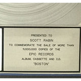 Boston debut RIAA 11x Multi-Platinum Award - Record Award