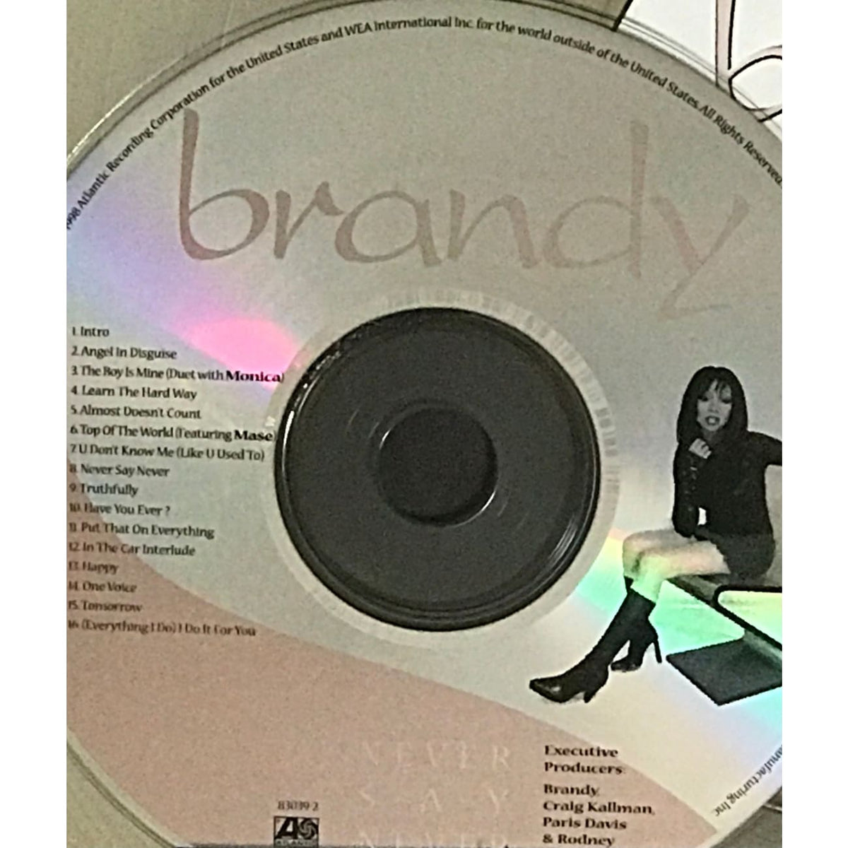 Brandy Never S-A-Y Never RIAA 4x Multi-Platinum Album Award, image size:1200x1200