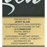 Bryant Meyers Ojala RIAA Digital Gold Single Award - Record Award
