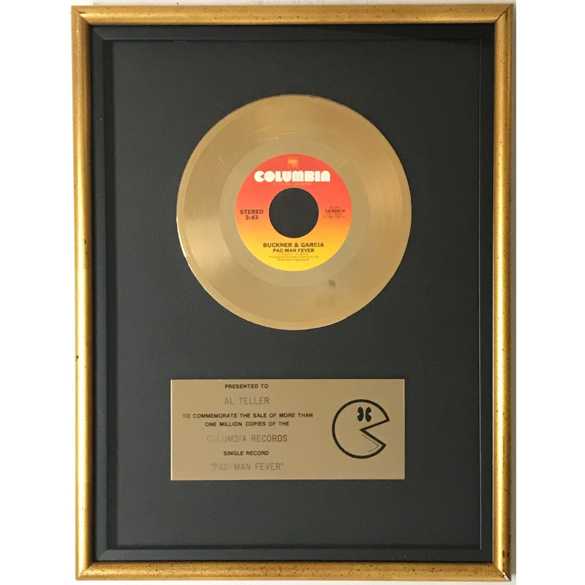 musicgoldmine.com - Buckner & Garcia Pac-Man Fever gold label