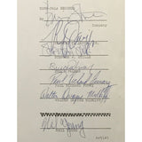 Buffalo Springfield 1967 Contract Collage signed by Stephen Stills Neil Young +3 - Epperson LOA - Music Memorabilia Collage