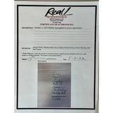 Buffalo Springfield 1967 Contract Collage signed by Stephen Stills Neil Young +3 - Epperson LOA - Music Memorabilia Collage