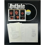 Buffalo Springfield 1967 Contract Collage signed by Stephen Stills Neil Young +3 - Epperson LOA - Music Memorabilia Collage
