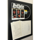 Buffalo Springfield 1967 Contract Collage signed by Stephen Stills Neil Young +3 - Epperson LOA - Music Memorabilia Collage