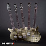 Cheap Trick Rick Nielsen™ Five-Neck Checkered Mini Guitar Replica - Miniatures