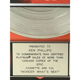 Chevelle Wonder What’s Next RIAA Platinum Album Award - Record Award