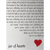 Christina Perri Jar Of Hearts Lyrics Artwork - Record Award
