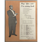 Count Basie 1959 UK Tour Program with Ticket - Music Memorabilia