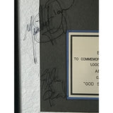 Crash Test Dummies God Shuffled His Feet RIAA Platinum Album Award signed by group - RARE
